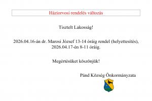 Háziorvosi rendelés változás